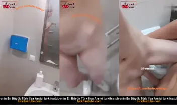 İğrenç gözlüklü porno AVM tuvaletinde sikişen Ayça Posteri