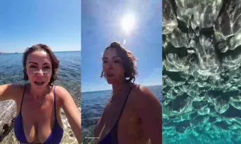 Karolin Fişekçi - Su altında Bikinili  