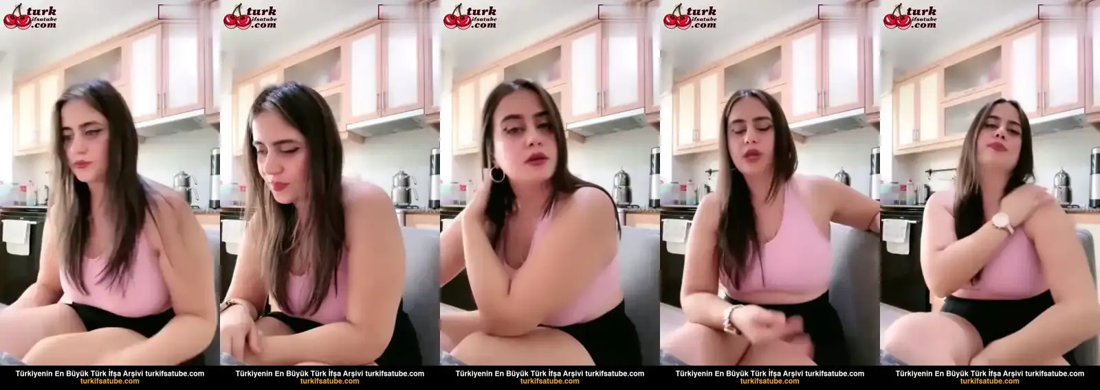 Ayşe Elbi ifşa Türk milften mini etekli yayın seyret