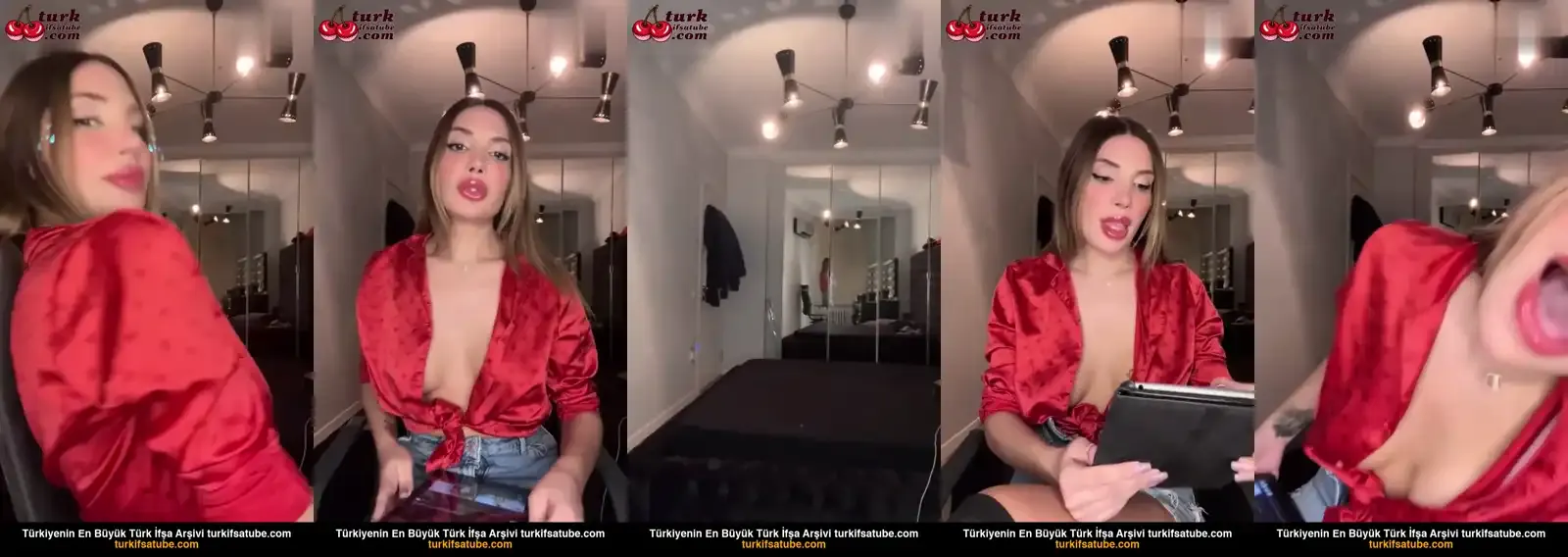 Damla Ekmekçioğlu ifşa Kırmızı gömlekli canlı yayını