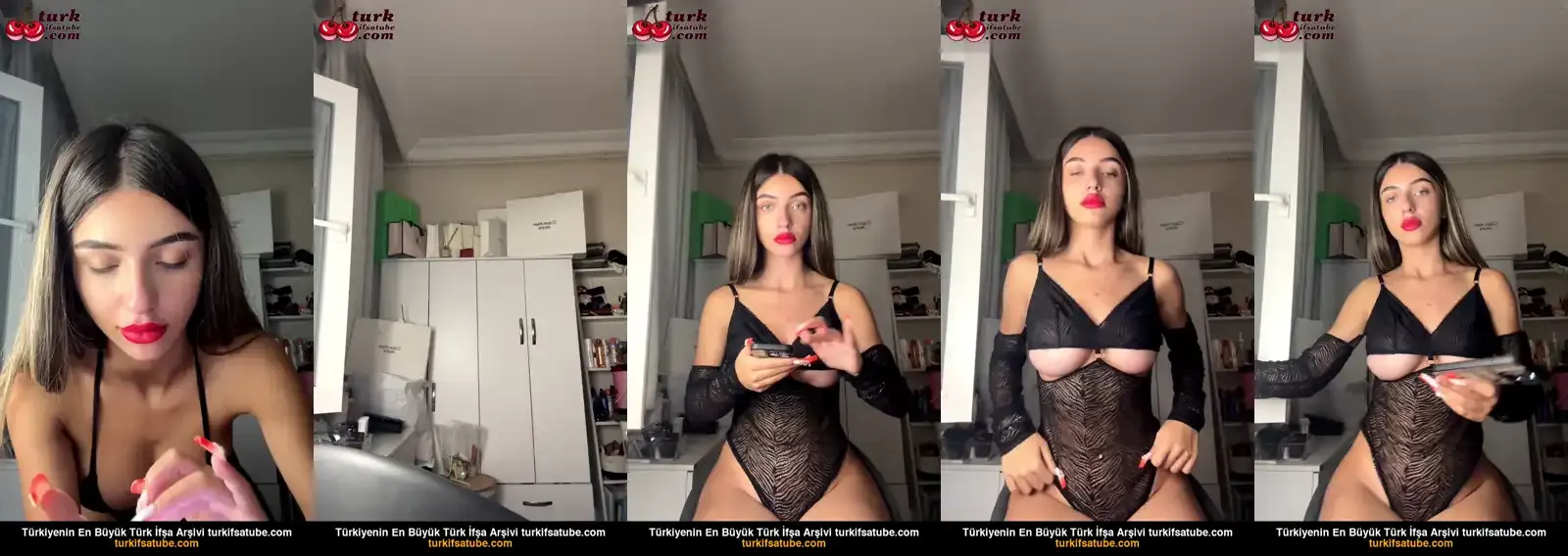 Elanur Ayan ifşa Seksi kıyafetiyle yayında