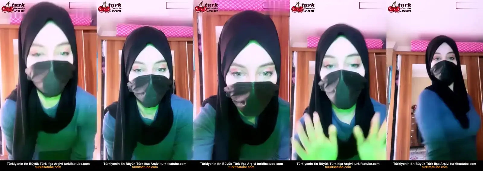 Türbanlı Boncuk ifşa Yatak odasında yaptığı canlı yayın