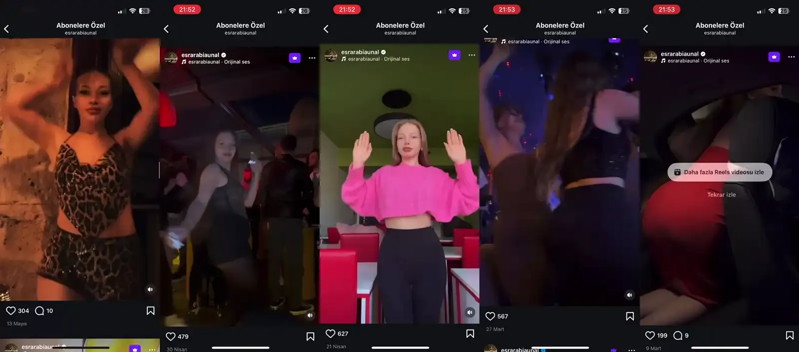 Esra Rabia instagram abonelik ifşa